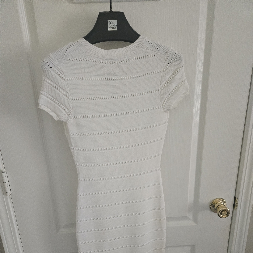 Elegant White Knit Dress  D SQUARED NEW WITH TAGS FROM SAKS  WHITE BANDAGE DRESS